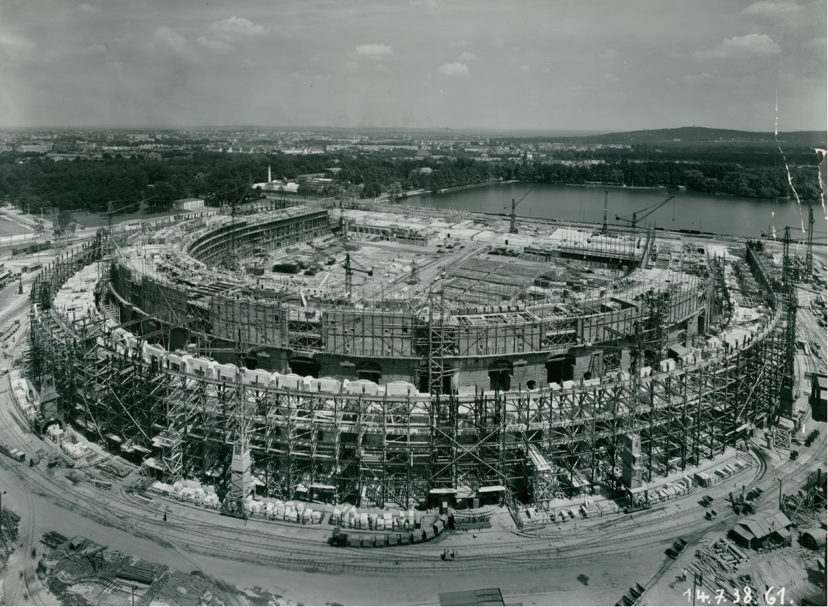 Baustelle-Kongresshalle.BER-Wirtschaftsarchiv Baustelle der Kongresshalle, 1938, © Berlin-Brandenburgisches Wirtschaftsarchiv e.V