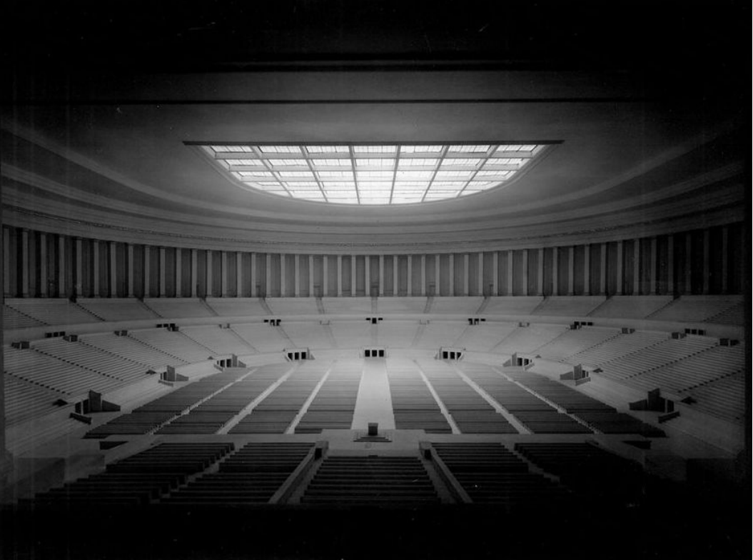 Kongresshalle-Modell.BER-Wirtschaftsarchiv Foto eines Idealisierten Modell der Kongresshalle, 1937, © Berlin-Brandenburgisches Wirtschaftsarchiv e.V