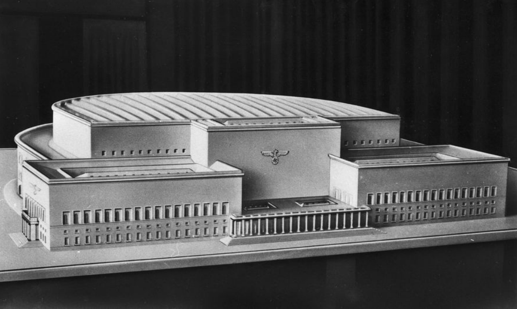 Kongresshalle-Modell2.BER-Wirtschaftsarchiv Foto eines Idealisierten Modell der Kongresshalle, 1937, © Berlin-Brandenburgisches Wirtschaftsarchiv e.V